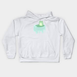 Floating frog Kids Hoodie